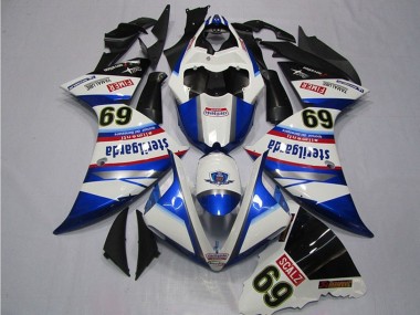 Carénages Moto Yamaha YZF R1 2009-2011 - Blanc Bleu Noir Sterilgarda SCALZ 69 Abordables
