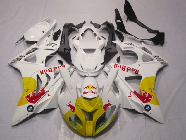 Carénages Moto BMW S1000RR 2009-2014 - Blanc Jaune Red Bull