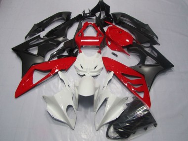 Carénages ABS BMW S1000RR 2009-2014 - Blanc Rouge Noir Mat Abordables