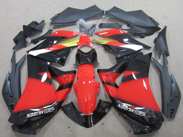 Carénages Moto Honda CBR125R 2011-2016 - Rouge Or Noir Brillant
