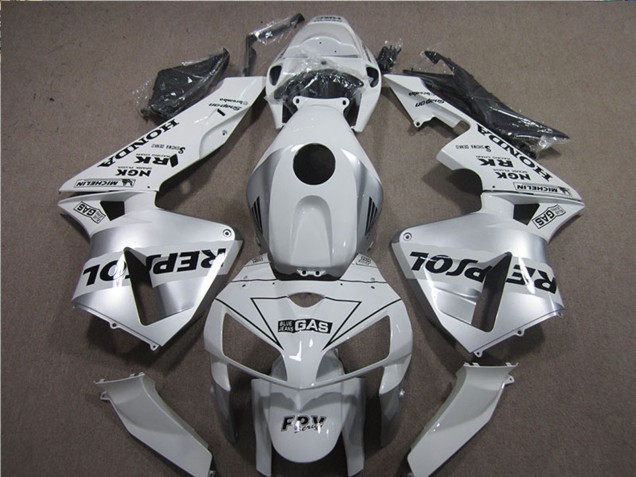 Carénages Moto Honda CBR600RR 2005-2006 - Blanc Noir Repsol