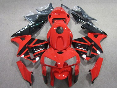 Kits Carénages Moto Honda CBR600RR 2005-2006 - Rouge Noir Abordables