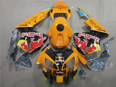 Carénages Moto Honda CBR600RR 2005-2006 - Orange Noir Red Bull Abordables