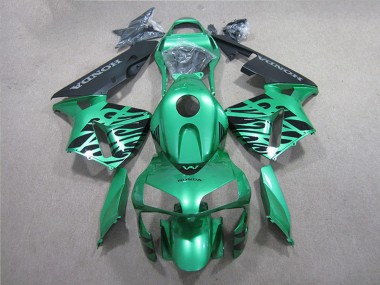 Carénage Moto Honda CBR600RR 2005-2006 - Vert Noir Abordables