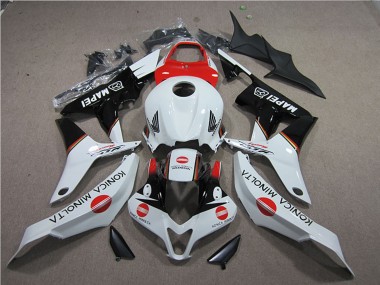 Carénages Moto Honda CBR600RR 2007-2008 - Blanc Rouge Noir Brillant Konica Minolta MAPEI Abordables