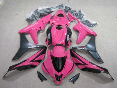 Kits Carénage Moto Honda CBR600RR 2007-2008 - Rose Noir Mat Abordables