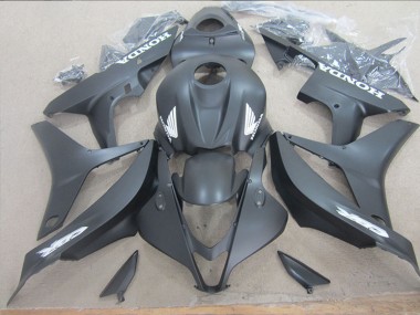 Carénage Moto Honda CBR600RR 2007-2008 - Noir Mat Blanc Décalque Abordables