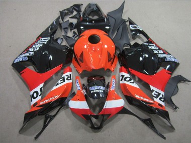 Complet Carénages Moto Honda CBR600RR 2009-2012 - Orange Blanc Rouge Noir Brillant Repsol Abordables