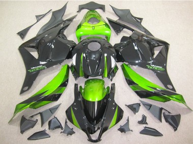 Carénage Moto Honda CBR600RR 2009-2012 - Vert Noir Brillant Abordables