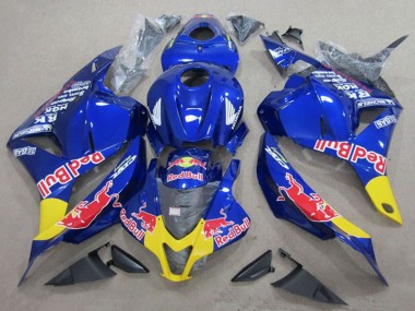 Carénages Moto Honda CBR600RR 2009-2012 - Bleu Jaune Red Bull Abordables