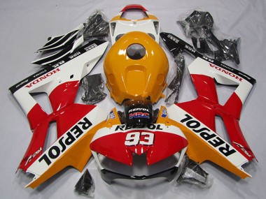 Carénage Moto Honda CBR600RR 2013-2023 - Orange Blanc Rouge Noir Brillant Repsol 93 Abordables