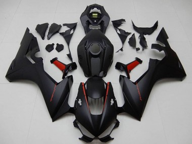 Carénage Moto Honda CBR1000RR 2017-2023 - Noir Mat Rouge Abordables