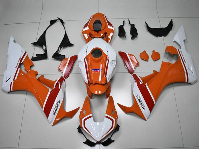 Carénages Moto Honda CBR1000RR 2017-2024 - Blanc Orange Rouge HRC