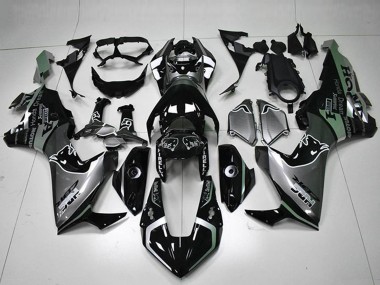 Carénages Moto Honda CBR1000RR 2017-2023 - Argent Noir Brillant HRC Abordables