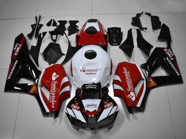 Carénages Moto Honda CBR1000RR 2012-2016 - Blanc Rouge Noir Brillant Santander Abordables