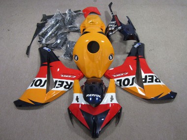 Kits Carénages Moto Honda CBR1000RR 2008-2011 - Orange Blanc Rouge Noir Brillant Repsol Abordables