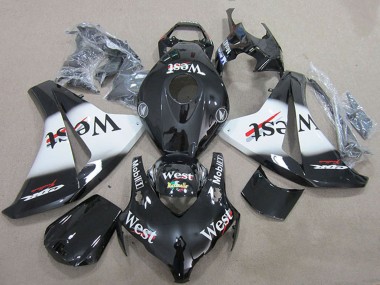 Carénages Moto Honda CBR1000RR 2008-2011 - Noir Brillant Blanc West Abordables