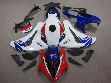 Kits Carénages Moto Honda CBR1000RR 2008-2011 - Blanc Rouge Bleu HRC Abordables