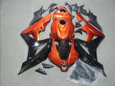 Carénage Moto Honda CBR1000RR 2008-2011 - Orange Noir Brillant Abordables