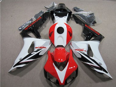 Carénages Moto Honda CBR1000RR 2006-2007 - Blanc Rouge Noir Brillant Fireblade Abordables