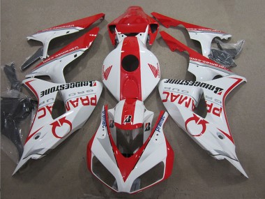 Carénages Moto Honda CBR1000RR 2006-2007 - Blanc Rouge Pramac Bridgestone Abordables