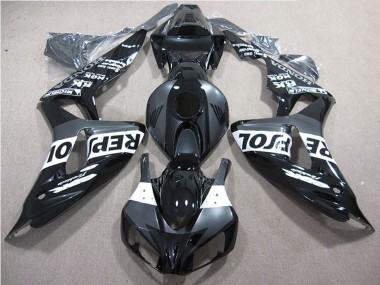 Carénages Moto Honda CBR1000RR 2006-2007 - Noir Brillant Gris Blanc Repsol Abordables