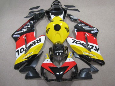 Carénage Moto Honda CBR1000RR 2004-2005 - Jaune Blanc Rouge Noir Brillant Repsol Abordables