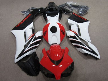 Carénage Moto Honda CBR1000RR 2004-2005 - Blanc Rouge Noir Brillant Abordables