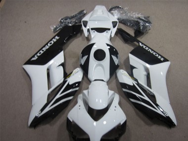 Carénages Moto Honda CBR1000RR 2004-2005 - Blanc Noir Brillant Bande Abordables