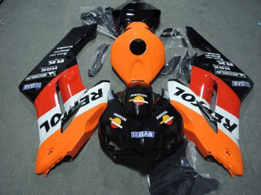 Kits Carénage ABS Honda CBR1000RR 2004-2005 - Orange Blanc Rouge Noir Brillant Repsol Abordables
