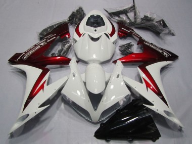 Carénages Moto Honda CBR1000RR 2004-2005 - Blanc Rouge Abordables