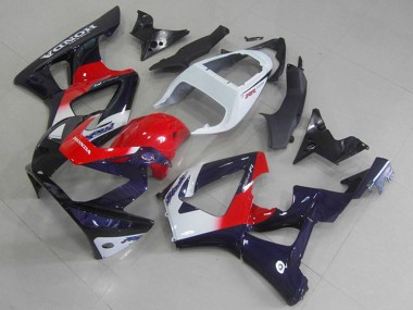 Carénages Moto Honda CBR900RR 929 2000-2001 - Blanc Rouge Bleu Foncé Abordables