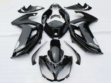 Carénages Moto Kawasaki ER6F 2012-2014 - Noir Brillant Décalque Abordables