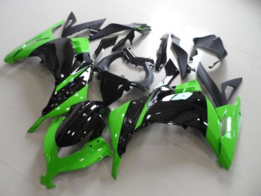 Carénage Moto Kawasaki ZX300R 2013-2018 - Vert Noir Brillant Abordables