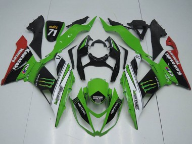 Carénages Moto Kawasaki ZX6R 2013-2018 - Vert Blanc Noir Rouge Monstre Abordables