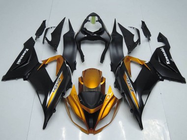 Carénages Moto Kawasaki ZX6R 2013-2018 - Noir Mat Orange Abordables