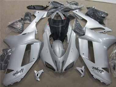 Carénages Moto Kawasaki ZX6R 2007-2008 - Argent Abordables
