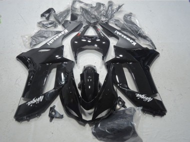 Carénages Moto Kawasaki ZX6R 2007-2008 - Noir Brillant Noir Mat Blanc Rouge Décalque Abordables