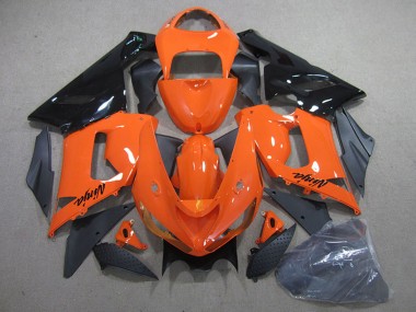 Kits Carénage Moto Kawasaki ZX6R 2005-2006 - Orange Noir Abordables