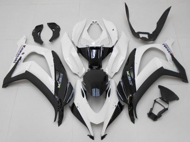 Carénages Moto Kawasaki ZX10R 2016-2020 - Blanc Noir Vert Abordables