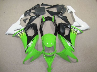 Kits Carénage Moto Kawasaki ZX10R 2008-2010 - Blanc Vert Noir Abordables