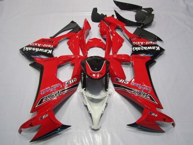 Carénages Moto Kawasaki ZX10R 2008-2010 - Rouge Noir Brillant Elf Vent-Axia Abordables