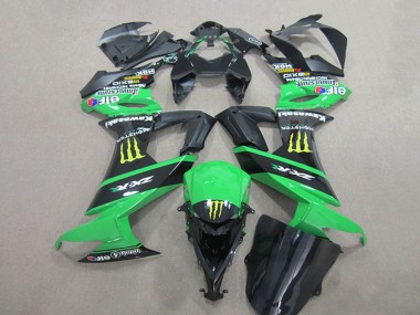 Carénages Moto Kawasaki ZX10R 2008-2010 - Vert Noir Jaune Monstre Abordables