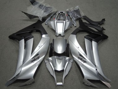 Carénages Moto Kawasaki ZX10R 2011-2015 - Argent Noir Mat Abordables