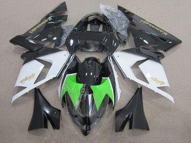 Carénages Moto Kawasaki ZX10R 2004-2005 - Noir Blanc Or Ninja Abordables