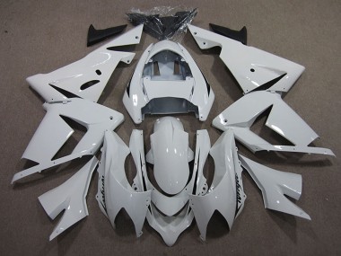 Carénages Moto Kawasaki ZX10R 2004-2005 - Blanc Noir Décalque Abordables