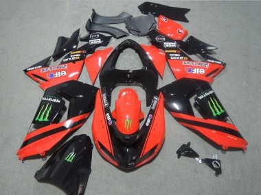 Carénages Moto Kawasaki ZX10R 2006-2007 - Rouge Noir Brillant Vert Elf Touch4 Monstre Abordables