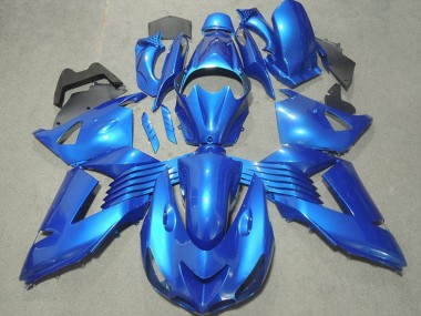 Carénages Moto Kawasaki ZX14R ZZR1400 2006-2011 - Bleu Abordables