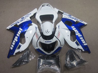 Carénages Moto Suzuki GSXR 600 2001-2003 - Blanc Bleu Jordan Motul Abordables
