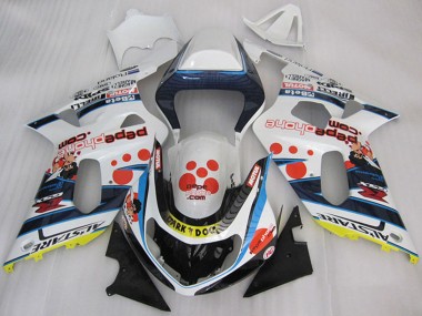 Carénages Moto Suzuki GSXR 600 2001-2003 - Blanc Bleu Rouge Jaune Noir Dark Dog Abordables